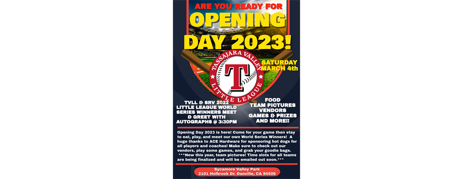 Spring 2023 Opening Day